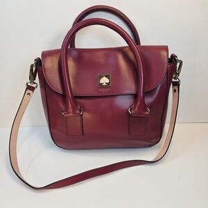 Kate Spade Burgundy Leather Handbag